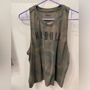 Nobull women’s muscle tee camo green